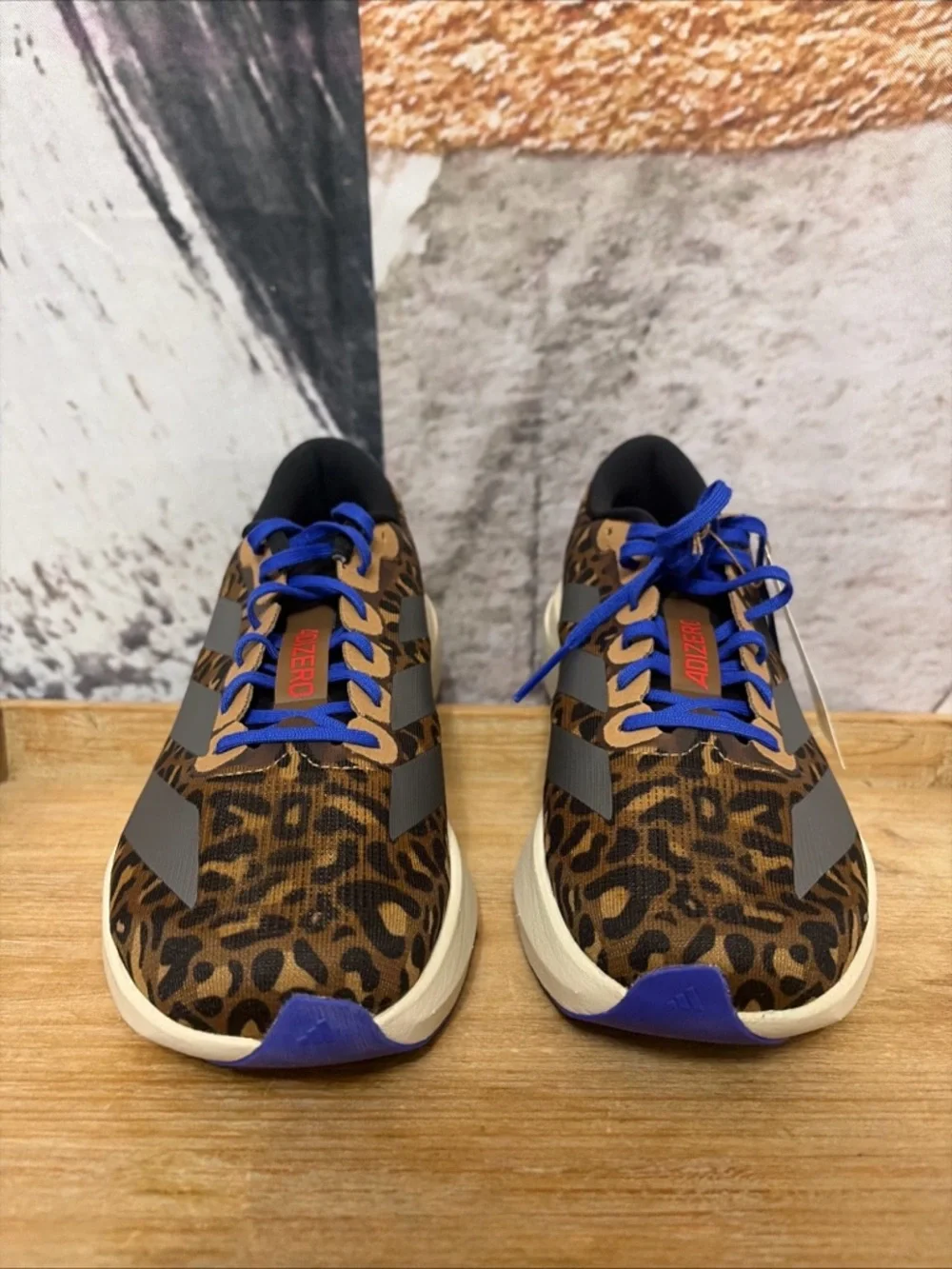 Adidas Adizero Evo SL Men’s Size 7 Leopard Brown Running Shoes JS4493
